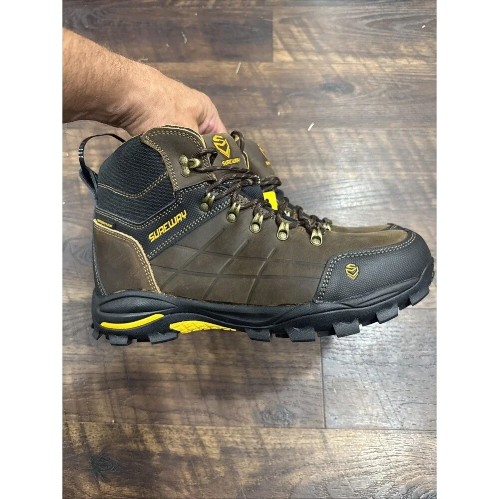 Sureway N629-WP Work Boots Men’s 12 Leather Waterproof Slip-Resistant New